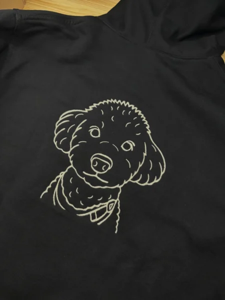 Custom - lineart Twojego zwierzaka na bluzie